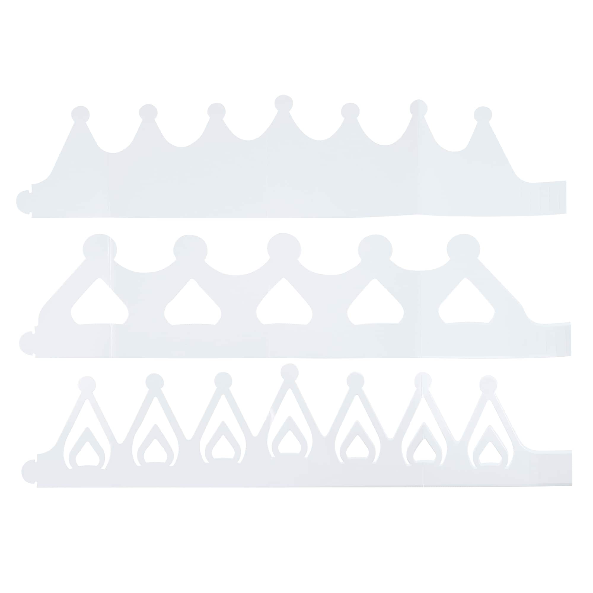 23.5" White Paper Crowns, 12ct. by Creatology™